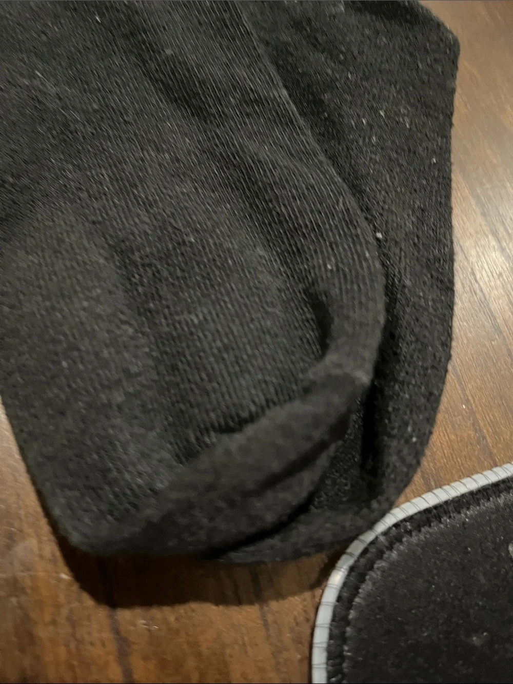 The Dogfather Black Crew Socks with White Logo